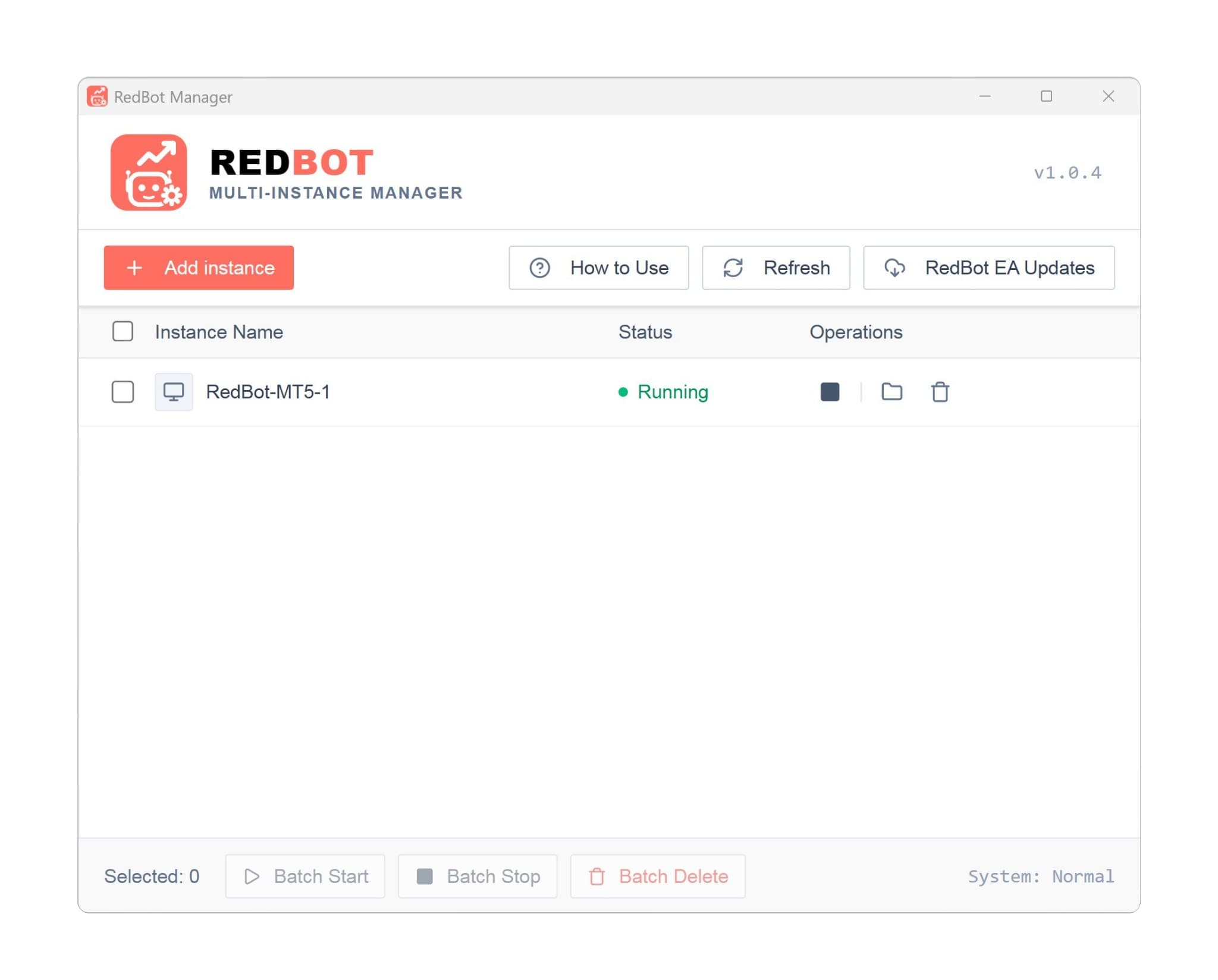 REDBOT MANAGER USER GUIDE (1-CLICK SETUP)